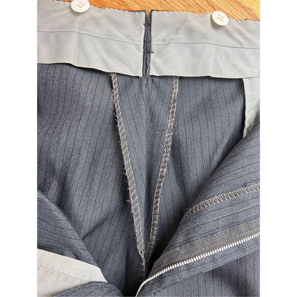 Vintage Late 1940s to mid 1950s Men’s Charcoal Suit Set 2pc 35x29 pant - Picture 9 of 15